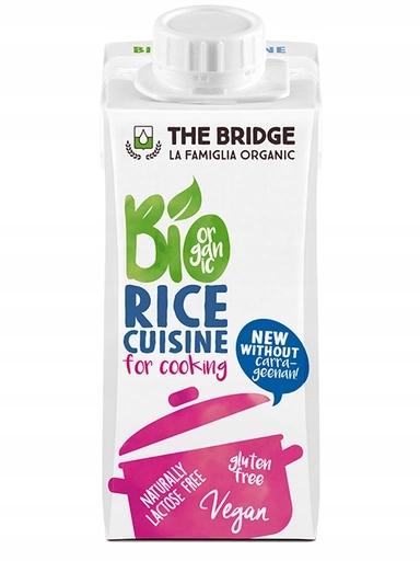 Levně 8 x Rýžový krém na vaření bez přidaného cukru Bio 200 ml The Bridge