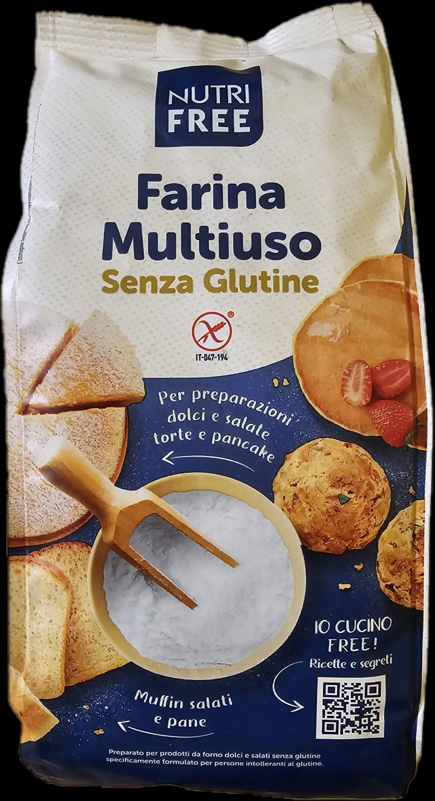 Italská bezlepková mouka univerzální 1 kg Farina Multiuso Nutri Free 1000 g