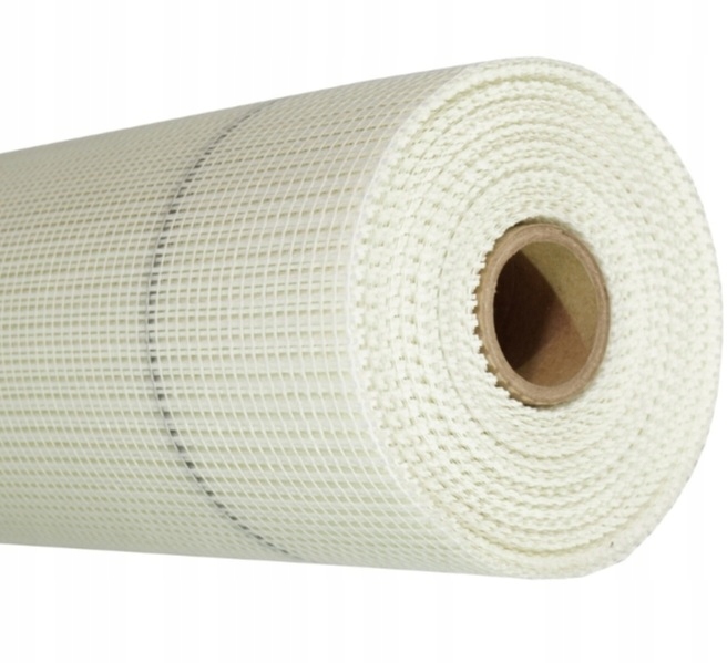 Siatka Z Włókna Szklanego Elewacyjna 1x50m 160g/m2 Biała