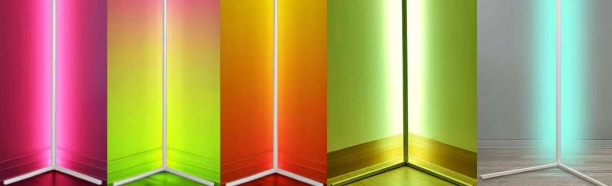 LAMPA STOJĄCA PODŁOGOWA NAROŻNIKOWA LED NAROŻNA 3D LAMPKA NOCNA DO SYPIALNI Rodzaj gwintu zintegrowane źródło LED