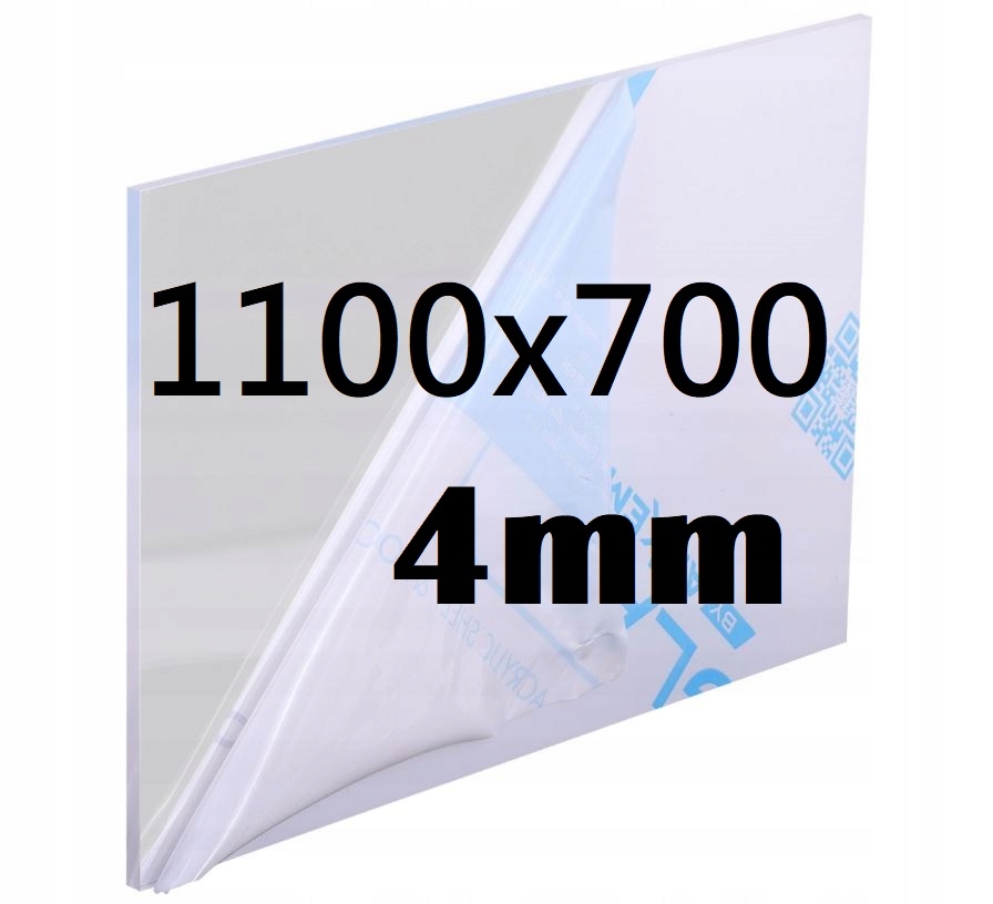 Plexi Plexi Plexi Plexa na míru 110 cm x 70 cm x 4 mm Akrylová Deska