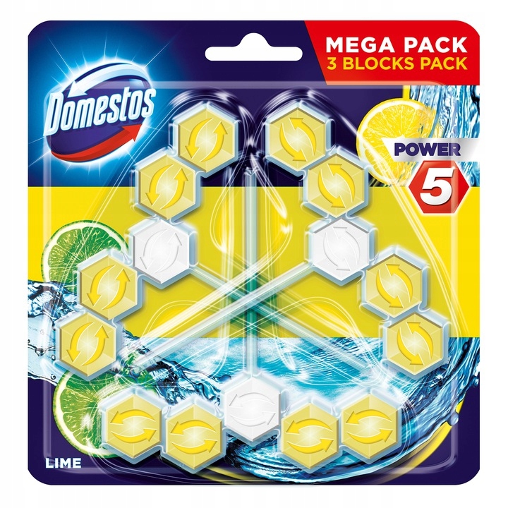 

Domestos Power 5 Lime 3szt. Kostka Zapachowa