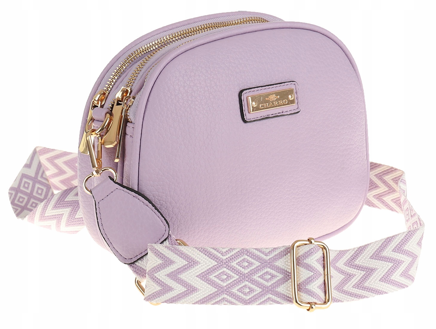 CHARRO Elegancka Torebka Damska kuferek listonoszka CH966913 Wzór dominujący bez wzoru