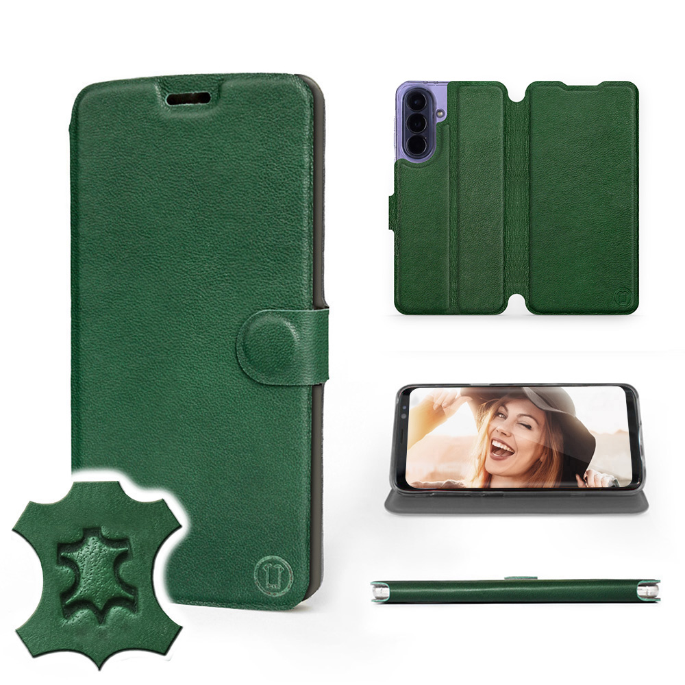 Etui Mobiwear do Samsung Galaxy A57 5G Green Lea