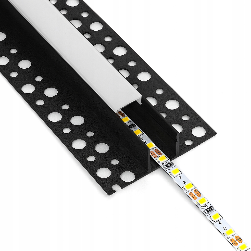 Profil LED aluminiowy do płyt GK gipsowych Natynkowy 2m regips szeroki