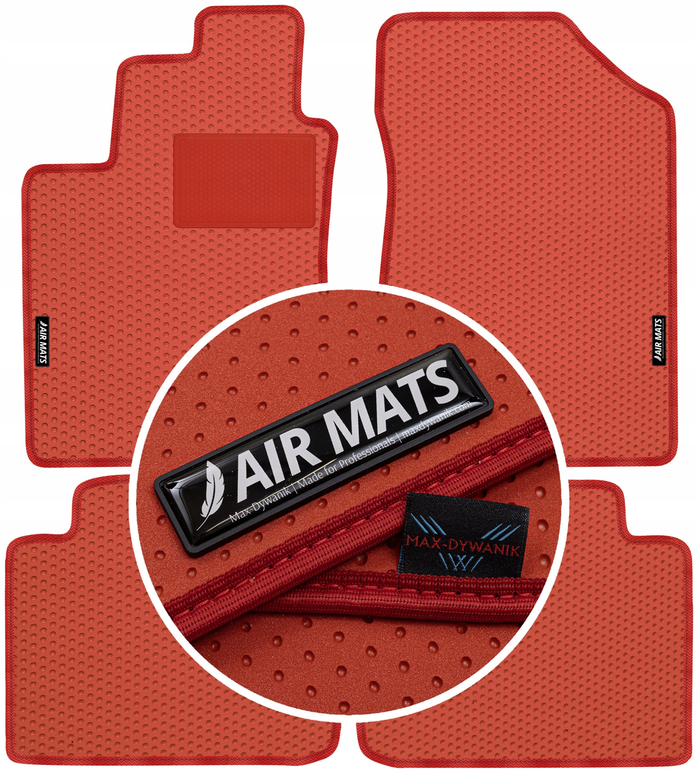 Hyundai Sonata V Sd 2005-2010 Gumové rohože Air Mats Červené