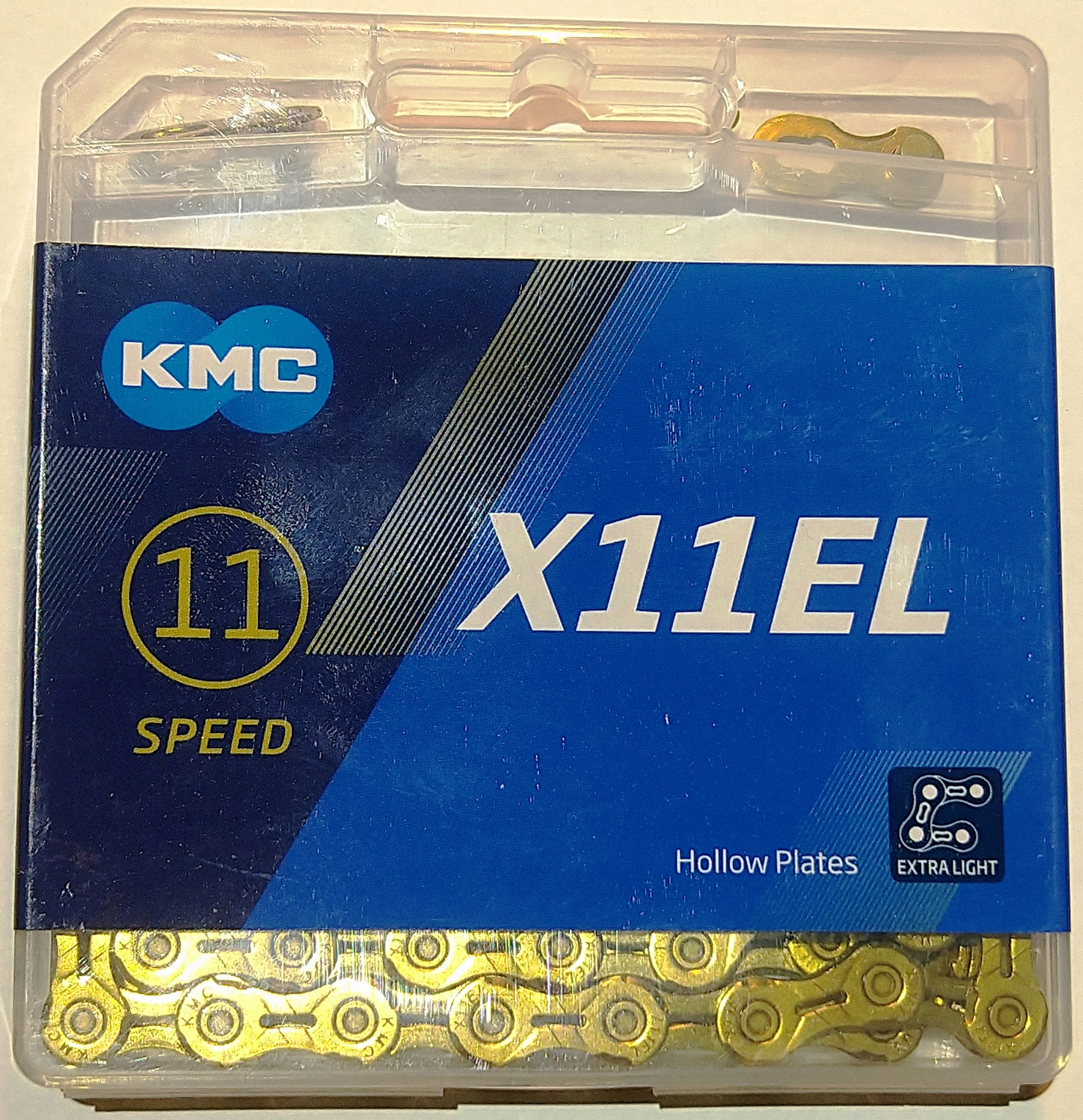 Řetěz na kolo Kmc X11EL Ti-N Gold 118 l box