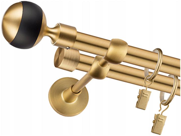 

Karnisz Podwójny Mosiądz 19mm 360cm Różne