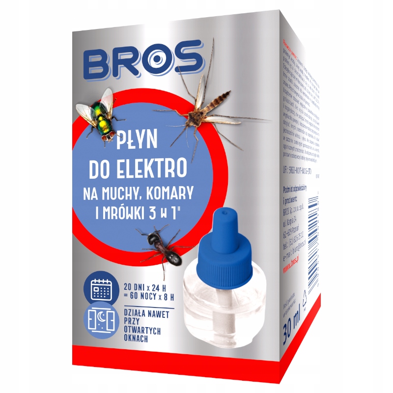 

Bros Płyn Do Elektro Na Muchy Komary I Mrówki 3W1