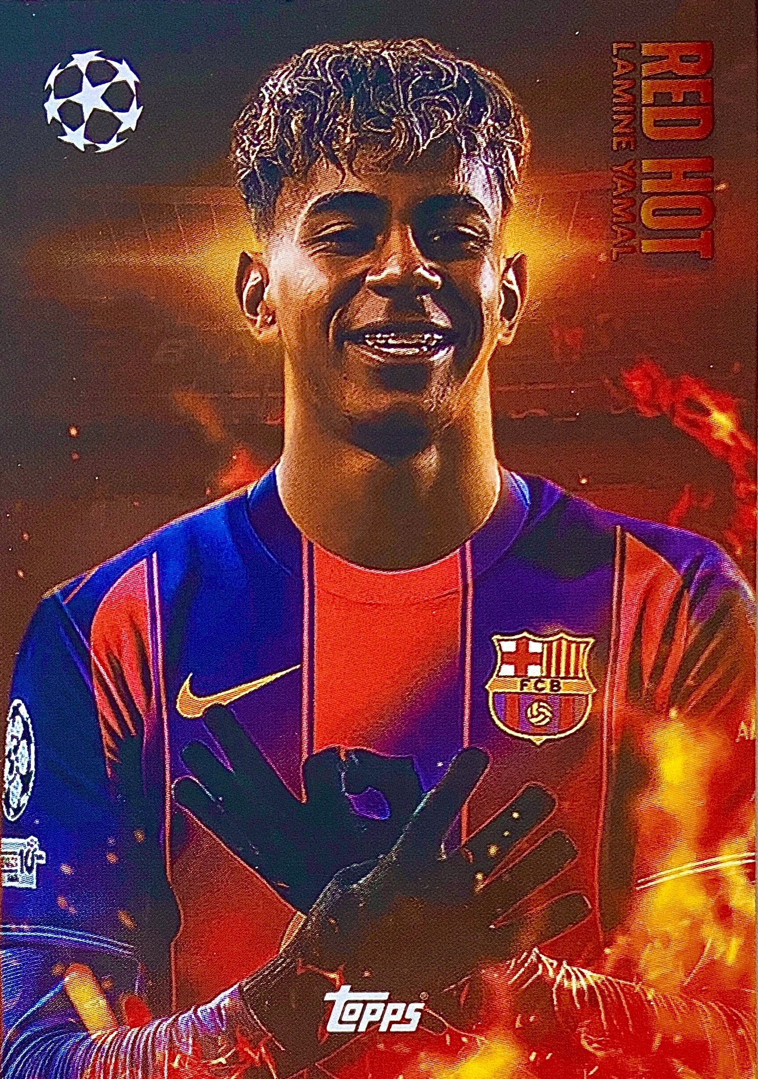 Match Attax Ucl 2025/26 2026 Rh-ly Ultra-rare Red Hot Yamal Barcelona