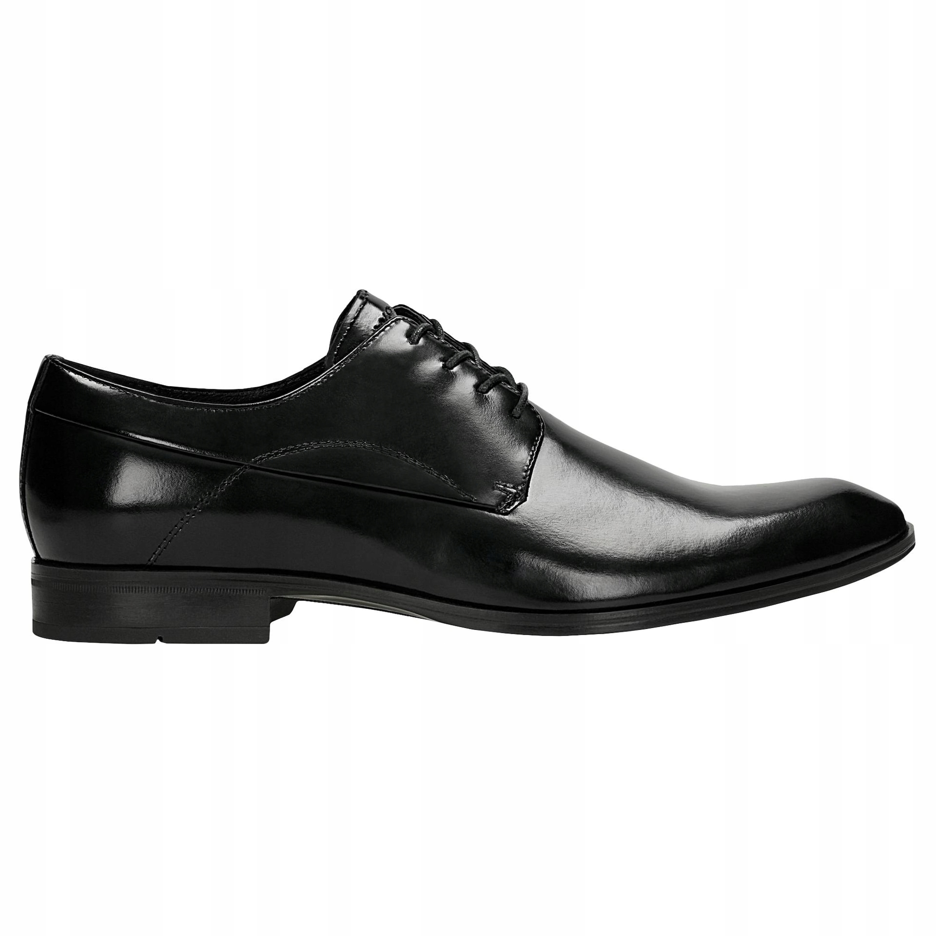Černé kožené polobotky Derby vel. 42
