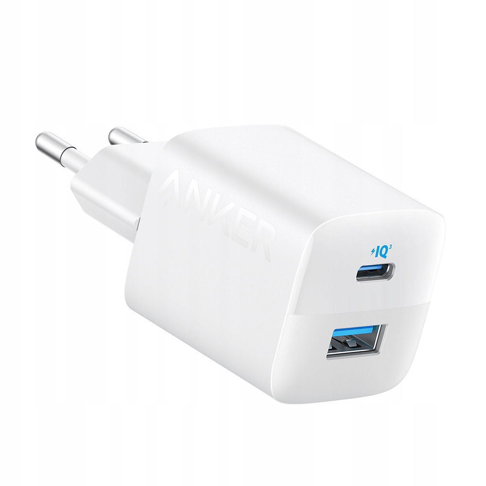 Ładowarka sieciowa Anker 323 33W ActiveShield 1 x Usb-c 1 x Usb-a Biała