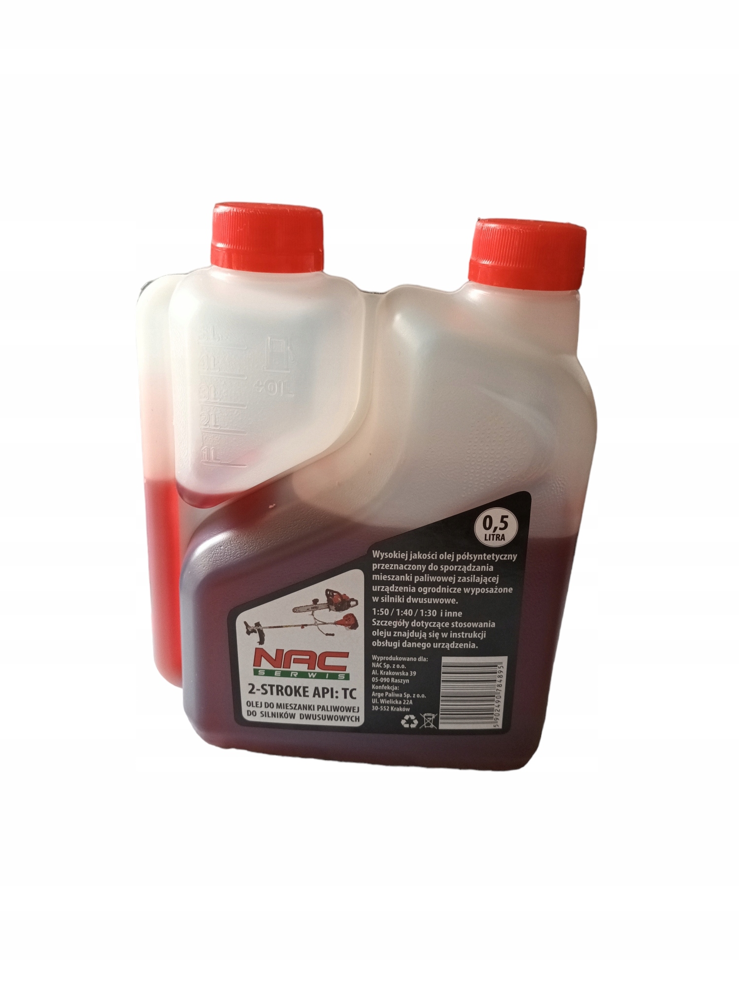 

Olej półsyntetyczny do piły, kosy, nożyc 0,5l