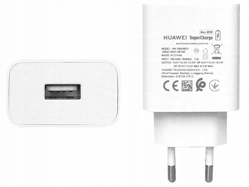 

Oryginalna Ładowarka Usb Huawei Supercharge 40W