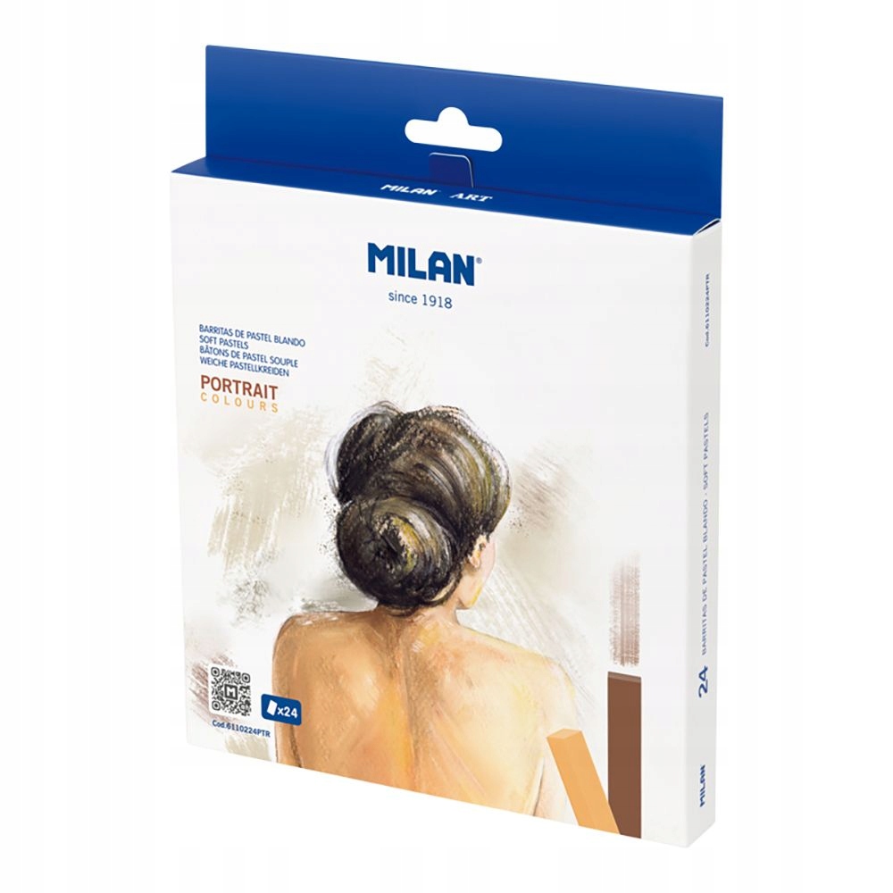 Pastely měkké Milan 24 barev v kartonovém obalu, portrétní barvy