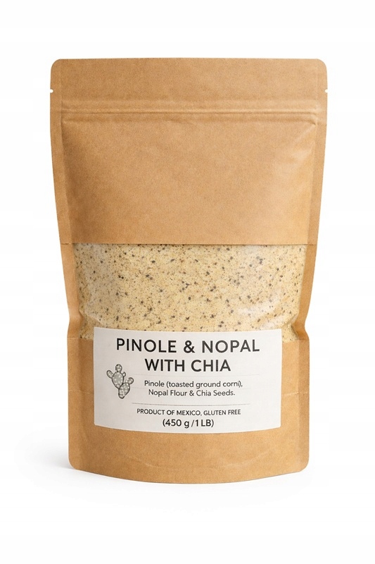 Pinole s nopálem a chia semínky – 450 g