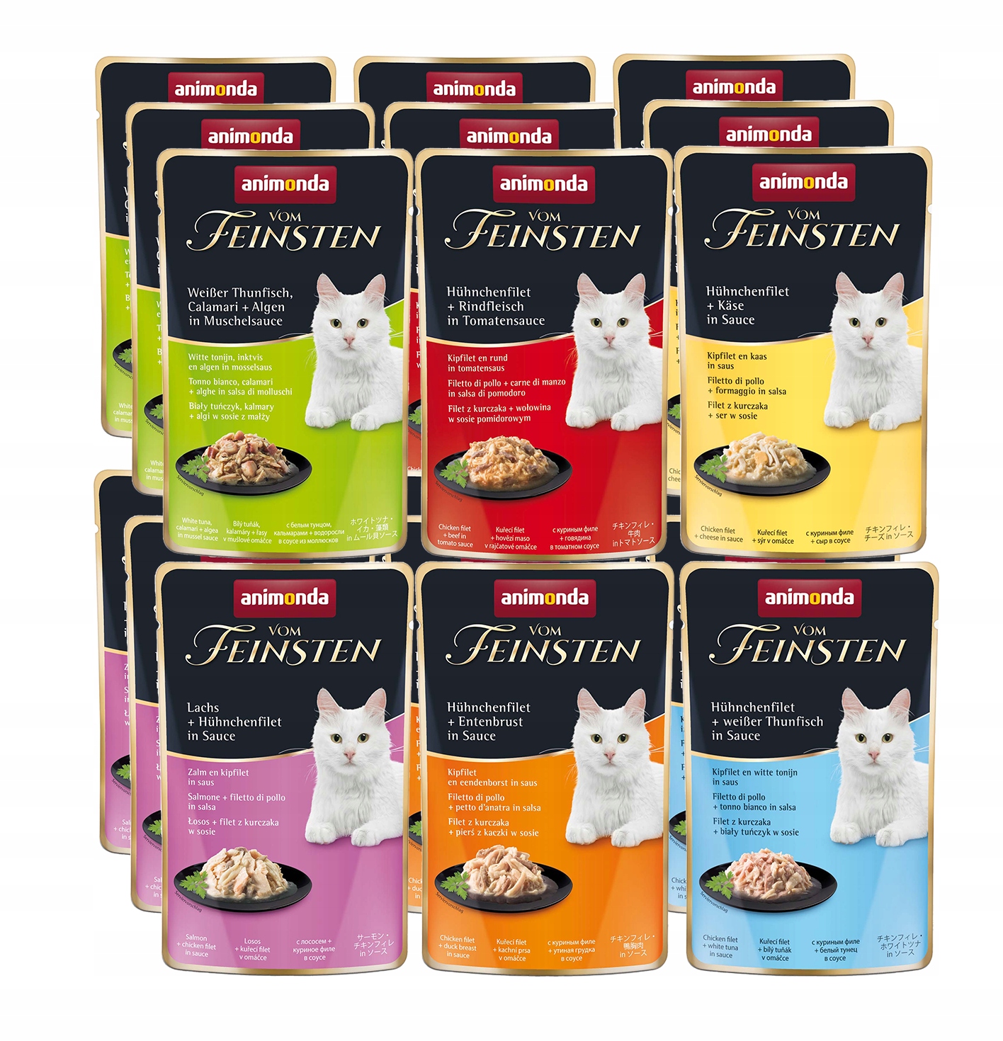 Levně Animonda Kot vom Feinsten Fines Adult Lux kapsička 18x50 g mix chutí