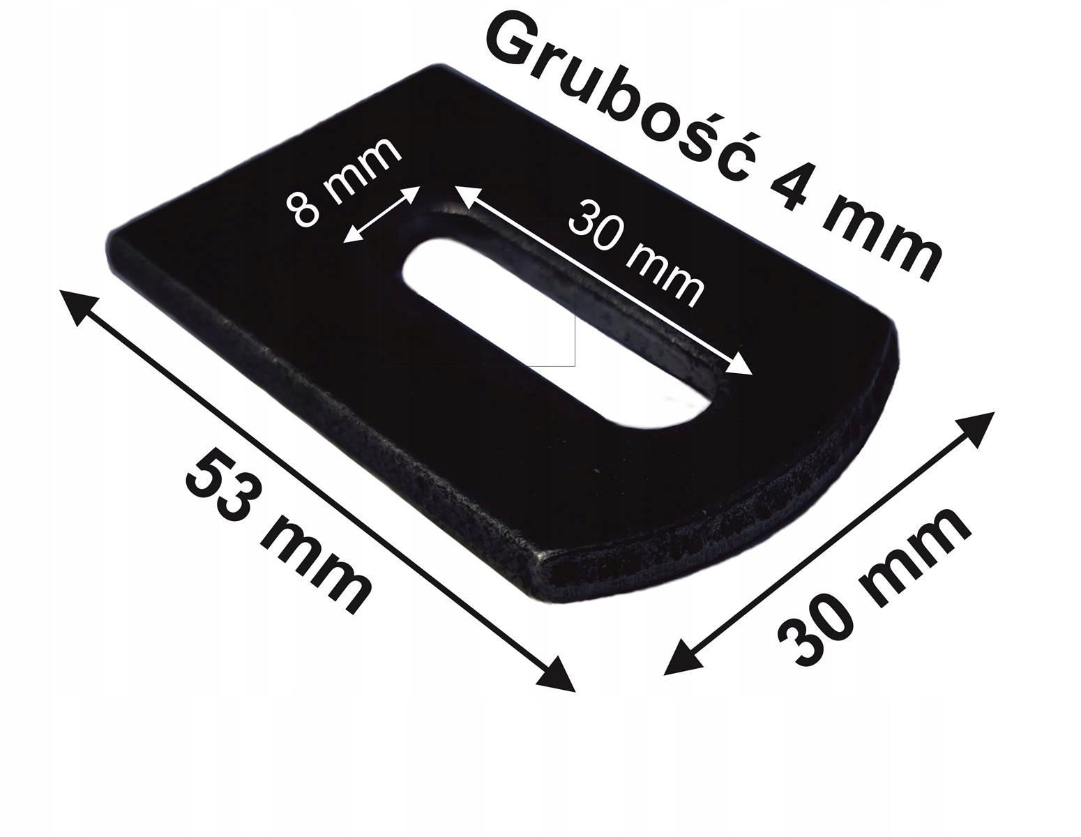 Uchwyt mocowanie ucho do przęsła przęseł 4mm 50szt Kod producenta U1
