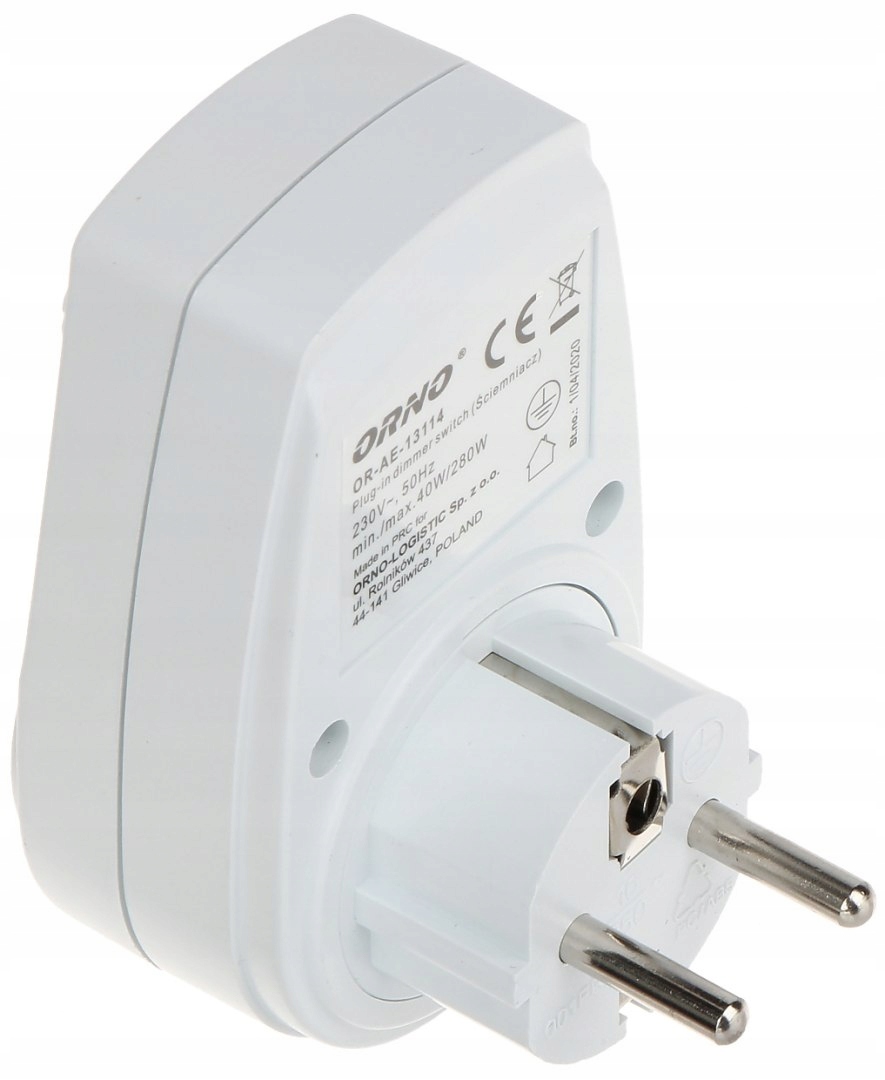 Ściemniacz z dodatkowym gniazdem sieciowym 280W Marka Orno
