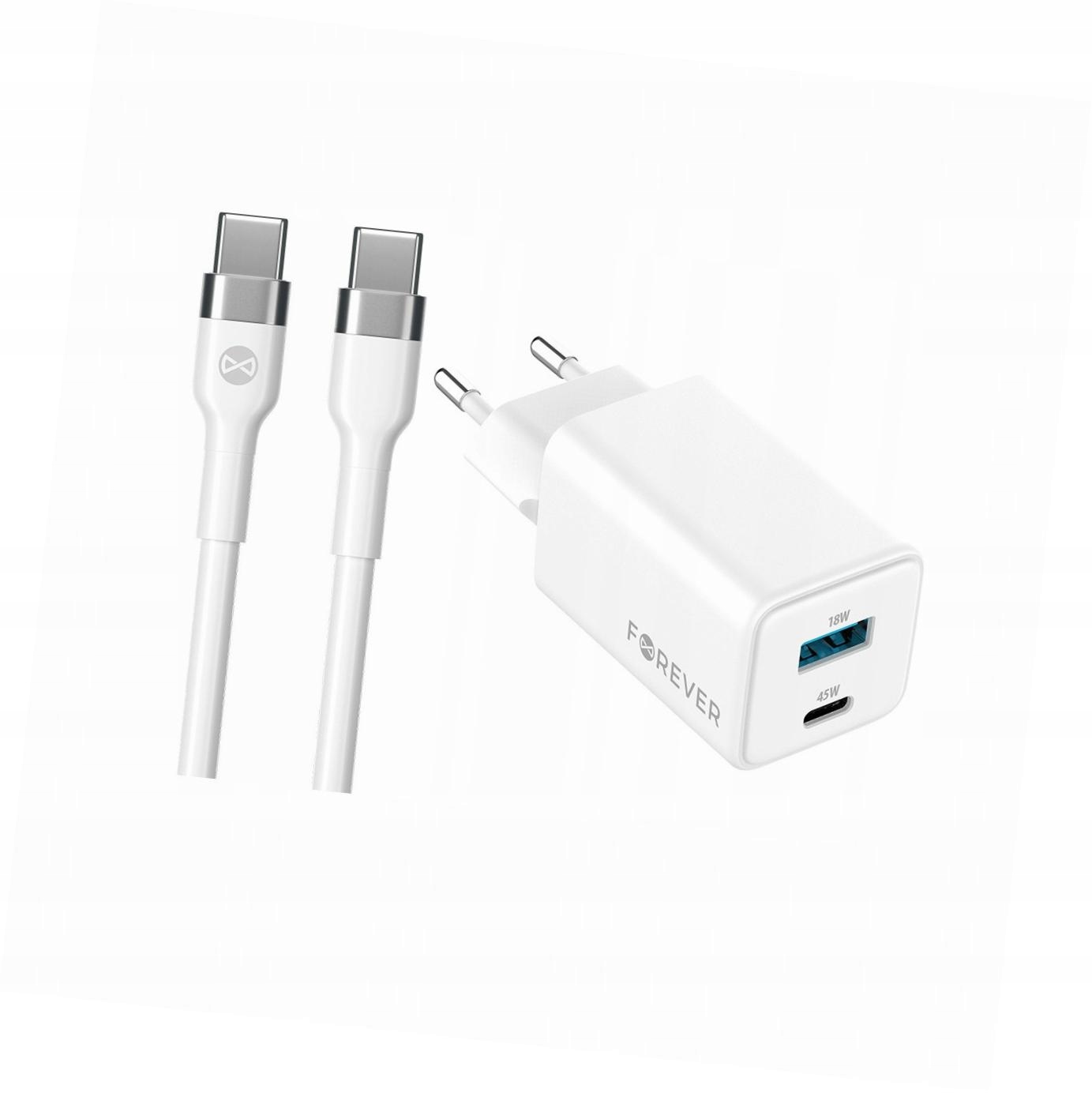 Szybka ładowarka GaN 45W Usb-c z kablem do Google Pixel 8 Pro