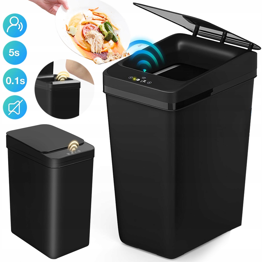 Automatický Bezdotykový Senzor Pohybu 12 L Usb Černý, Voděodolný