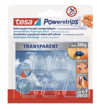

Tesa Haczyk samoprzylepny Powerstrips Deco 5 szt.