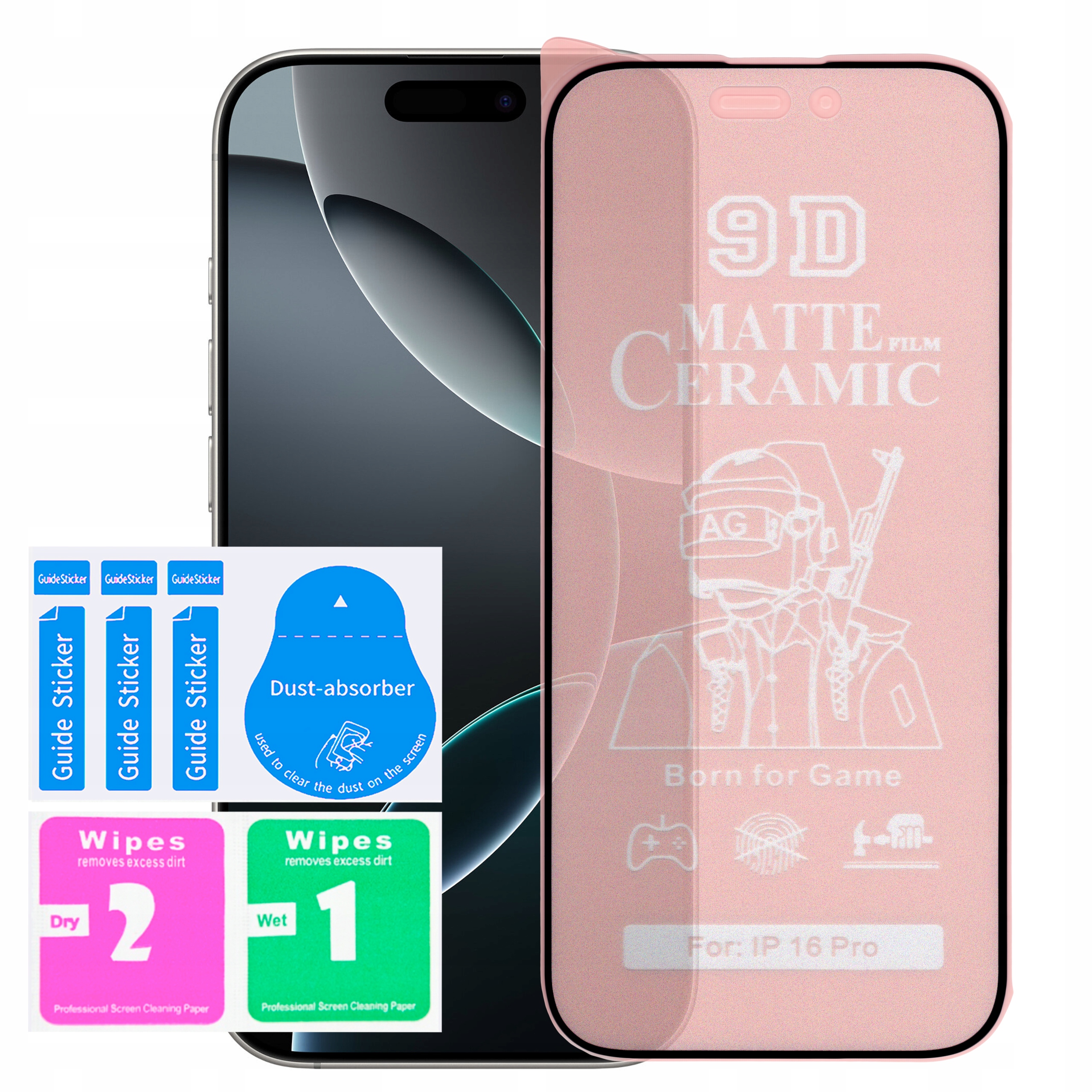 Pełne Szkło Hybrydowe Ceramiczne Do Apple Iphone 16 Pro 17 17 Pro