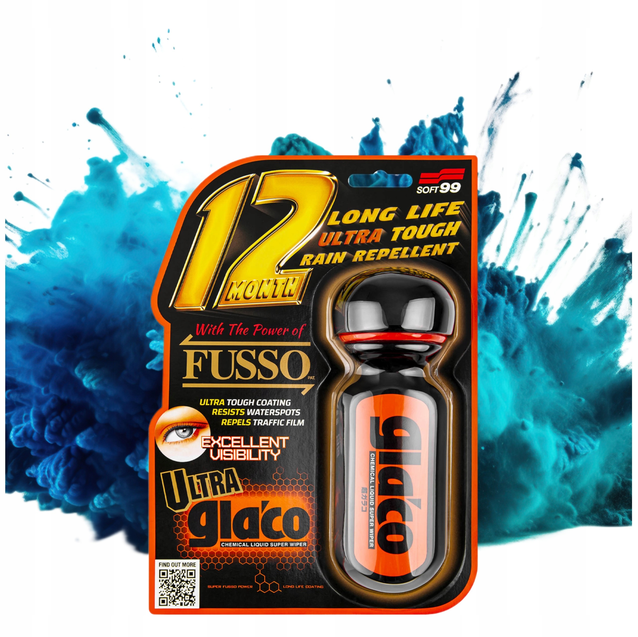 SOFT99 Ultra Glaco 70 ml Neviditelné Stěrače na tekuté sklo