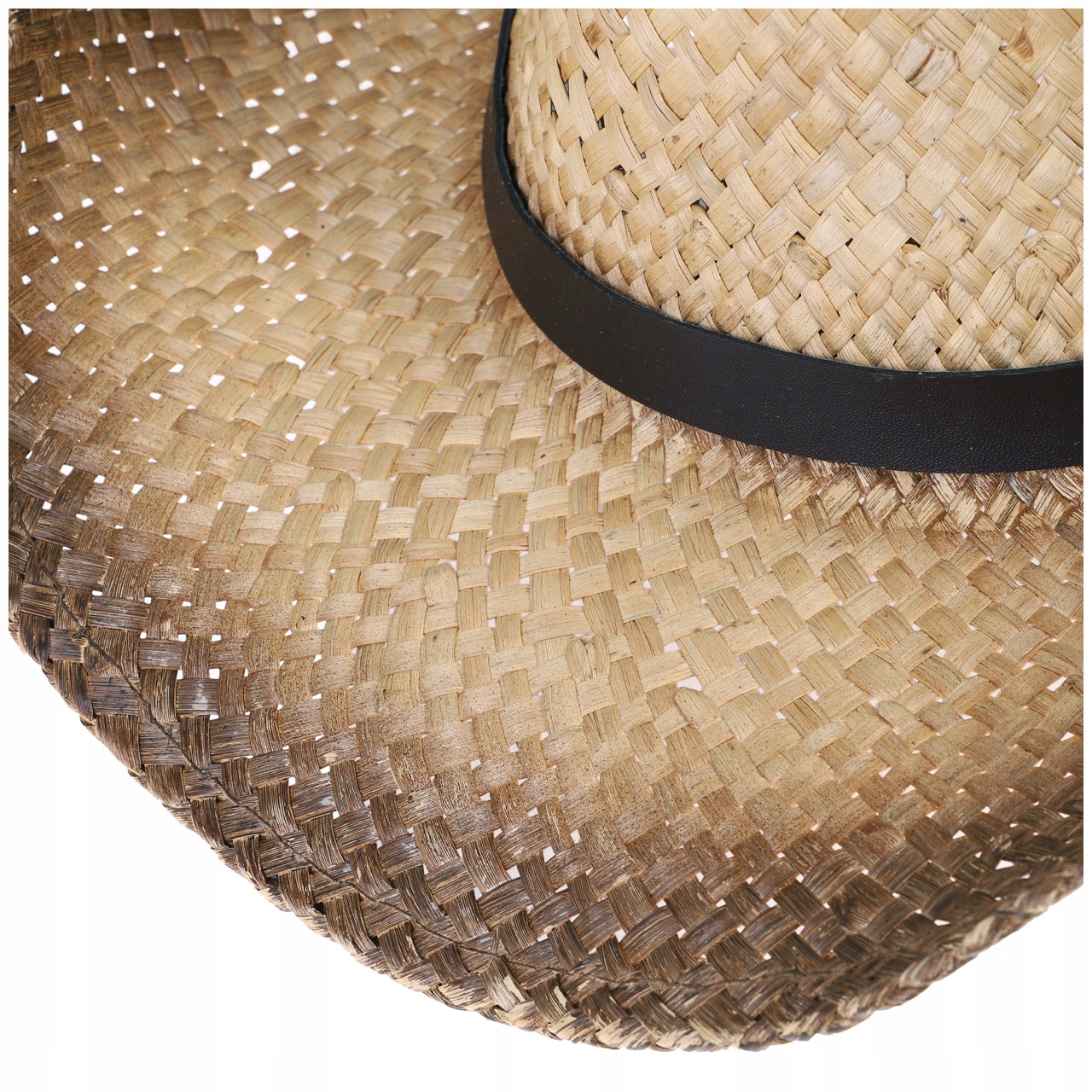 KAPELUSZ SŁOMKOWY KOWBOJSKI MĘSKI FOX Brązowy Kolekcja TURYSTYKA,OUTDOOR