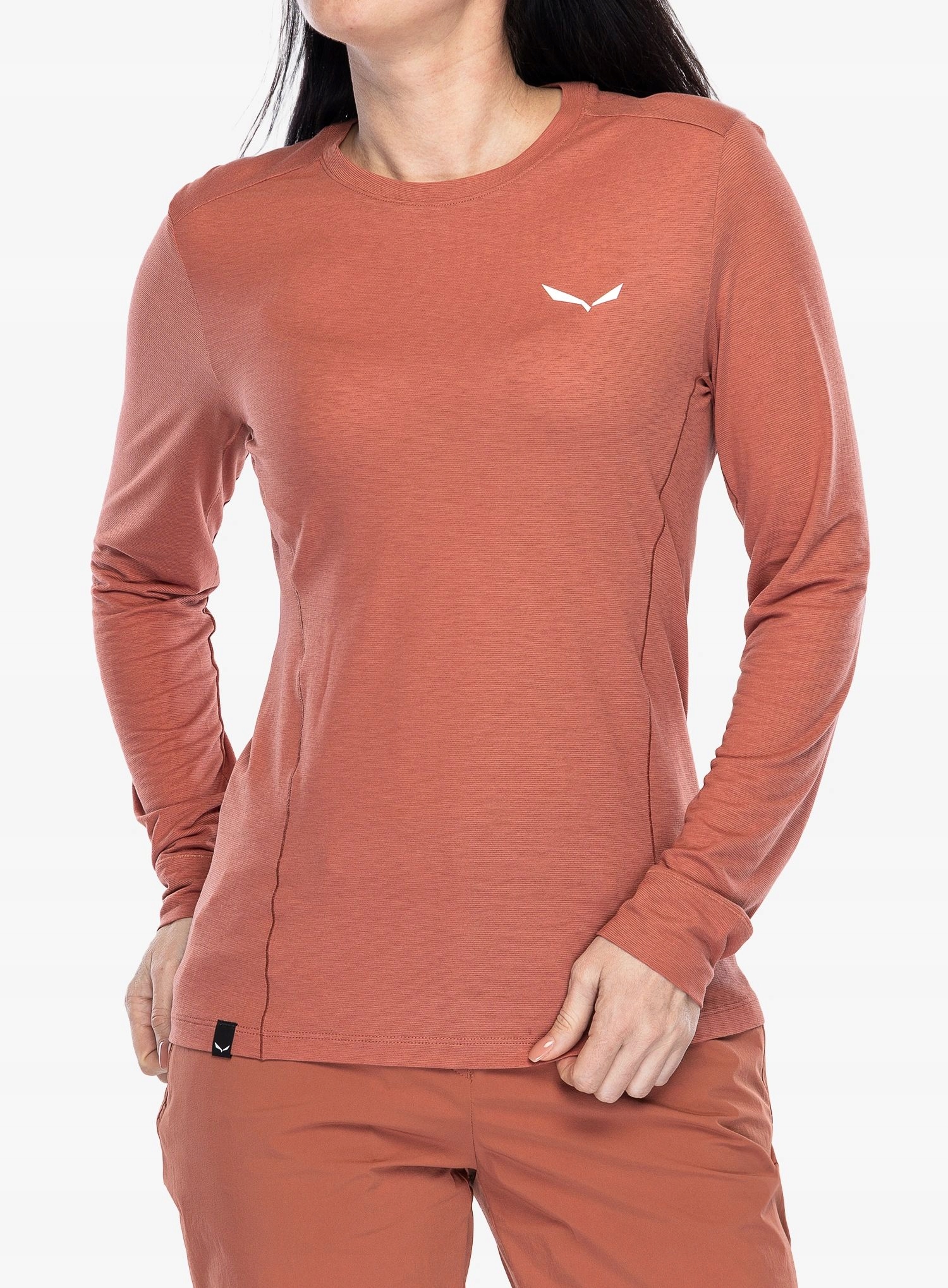 Mikina Salewa Puez Dry Tee etruscan red 38 (M)