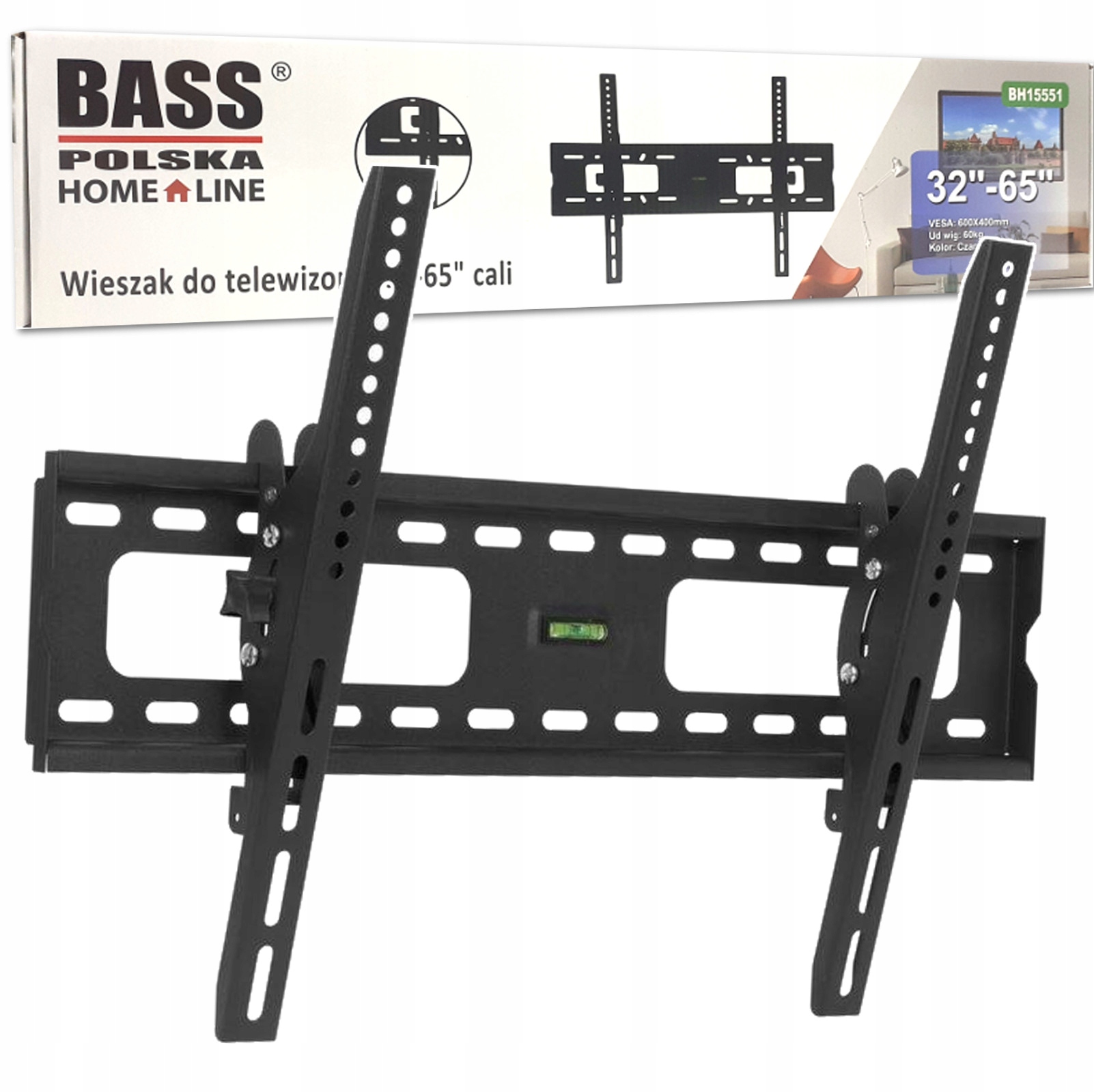 UCHWYT RAMIĘ DO TELEWIZORA NA ŚCIANĘ Z REGULACJĄ