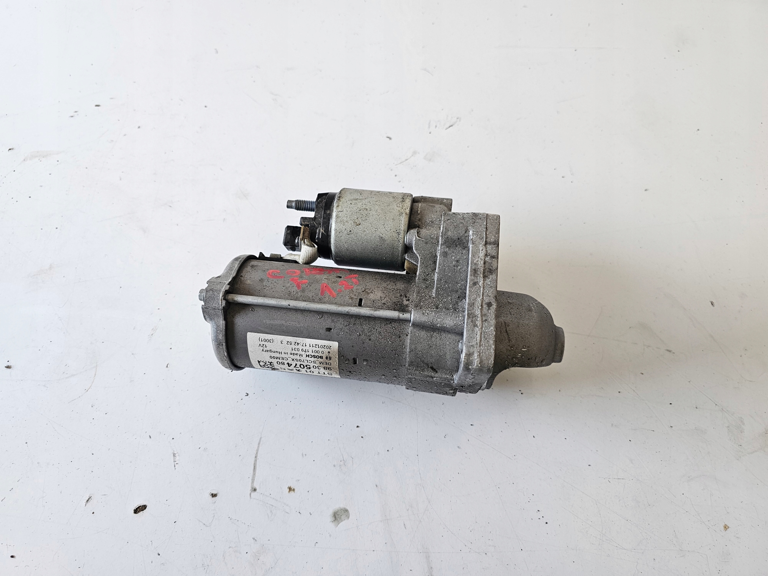 OPEL CORSA F starter 1.2T 1.2 THP 9830507480
