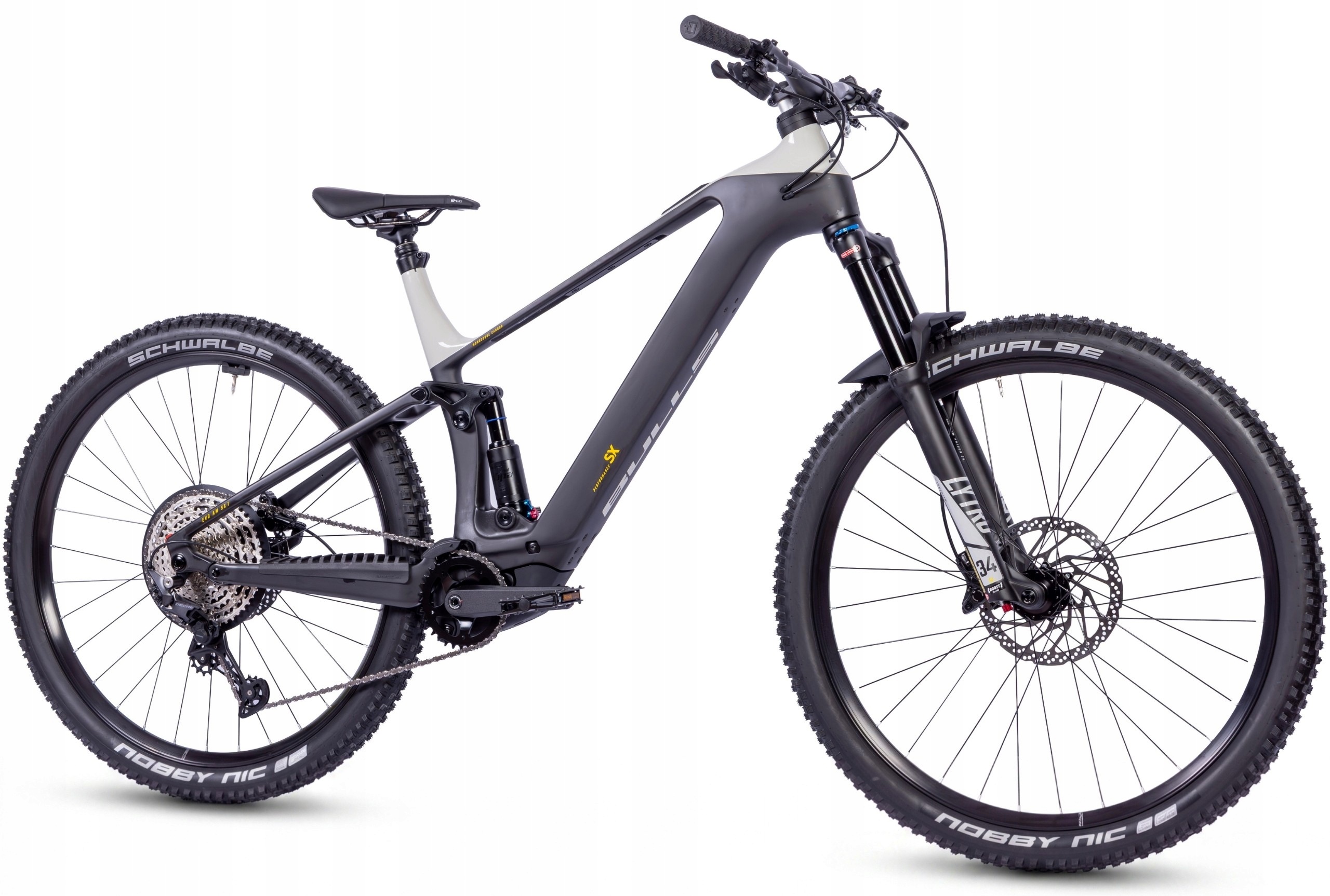 Elektrokolo Horské kolo 29" Mtb Full Bulls Karbonový motor Bosch Shimano