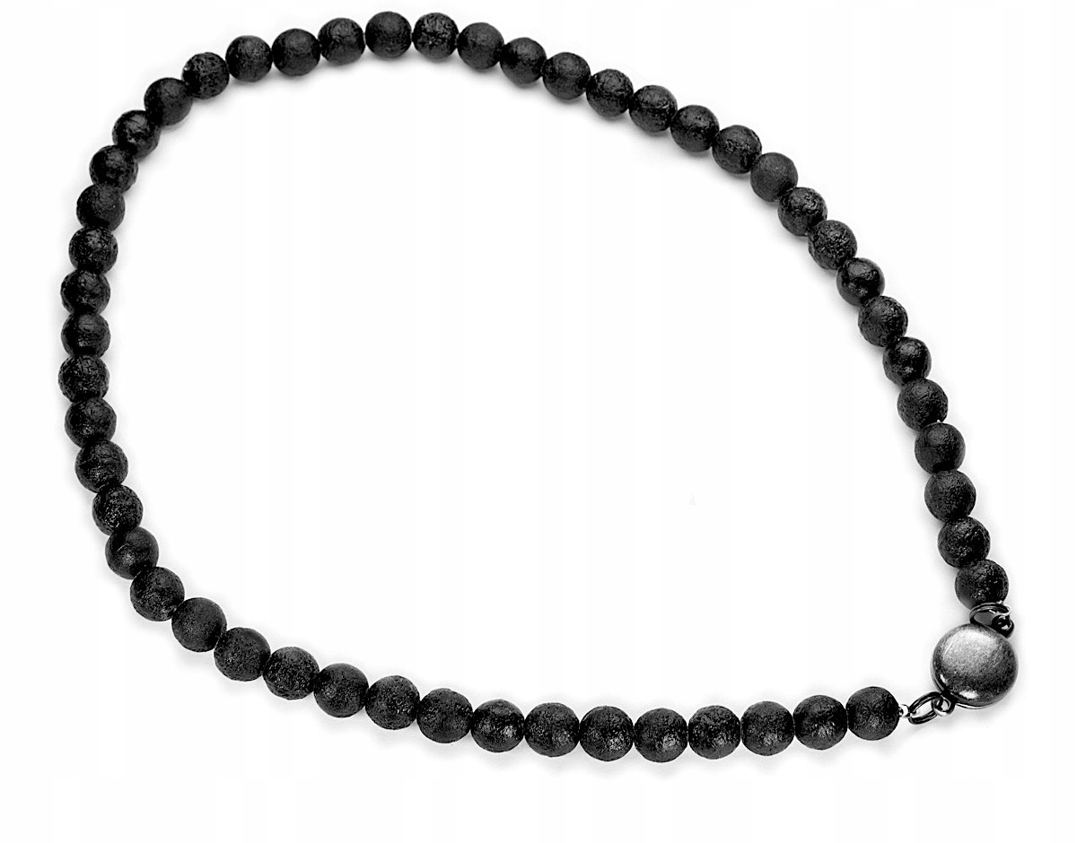 

Naszyjnik Lawa Krótki Choker Czarny Magnes Kiara