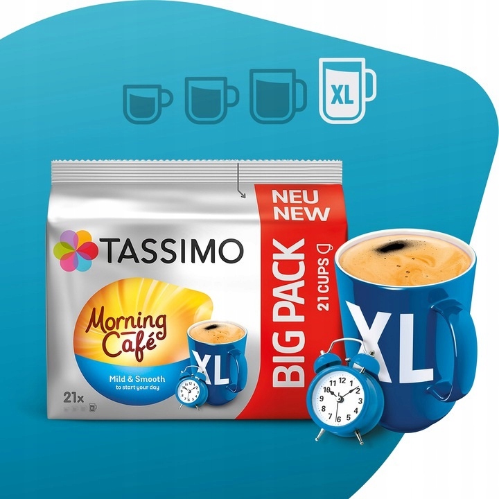 Капсулы TASSIMO MEGAPACK набор кофе черный, 6op. Сорт кофе смешанный кофе