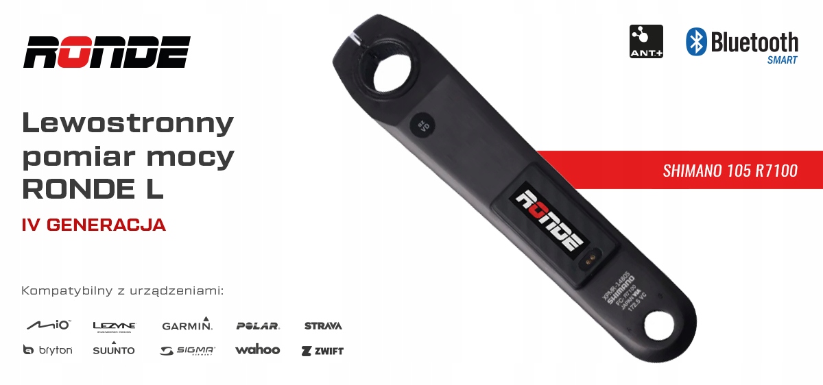 Ronde pomiar mocy IV generacji Shimano 105 R7100