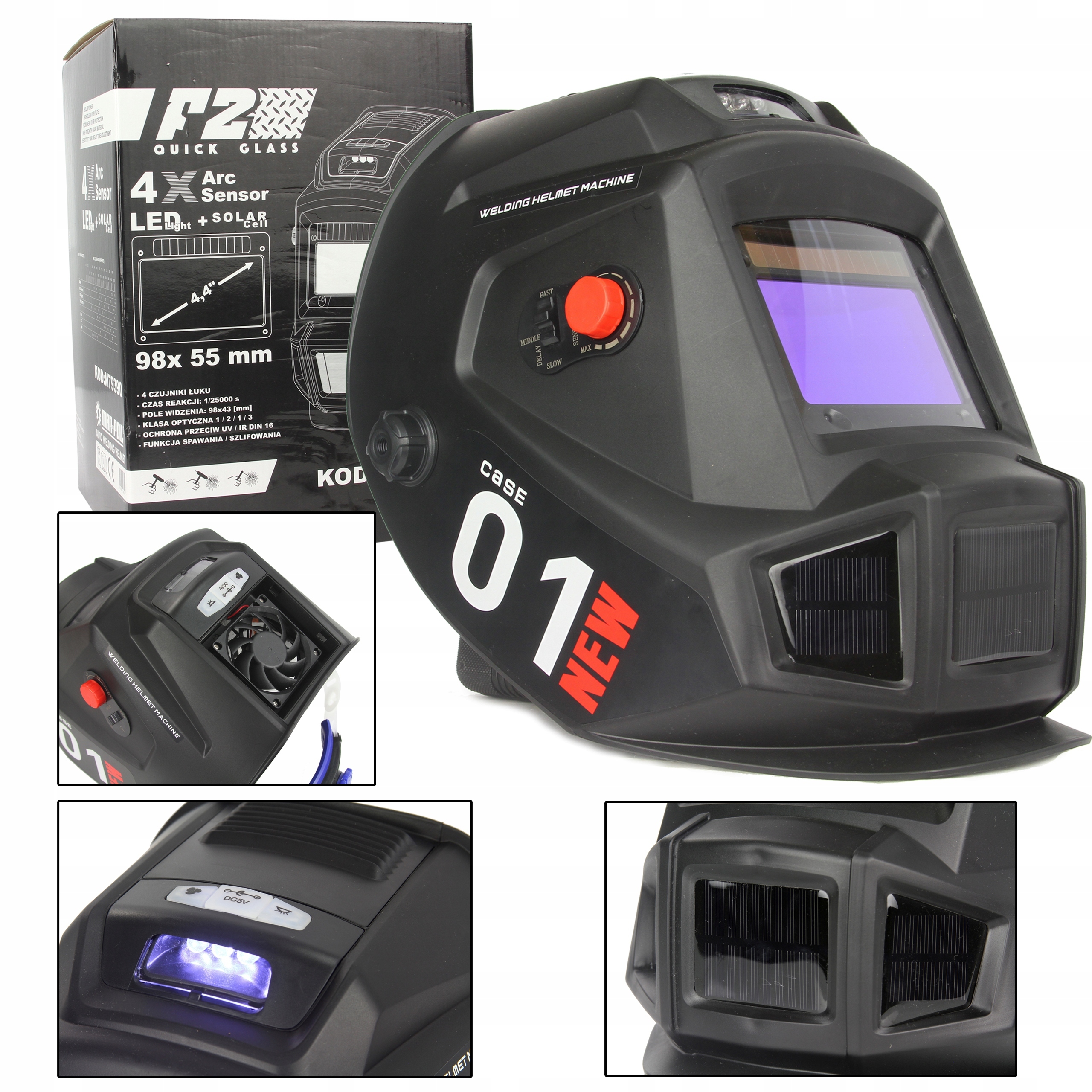 PRZYŁBICA SPAWALNICZA MASKA SAMOŚCIEMNIAJĄCA PRO