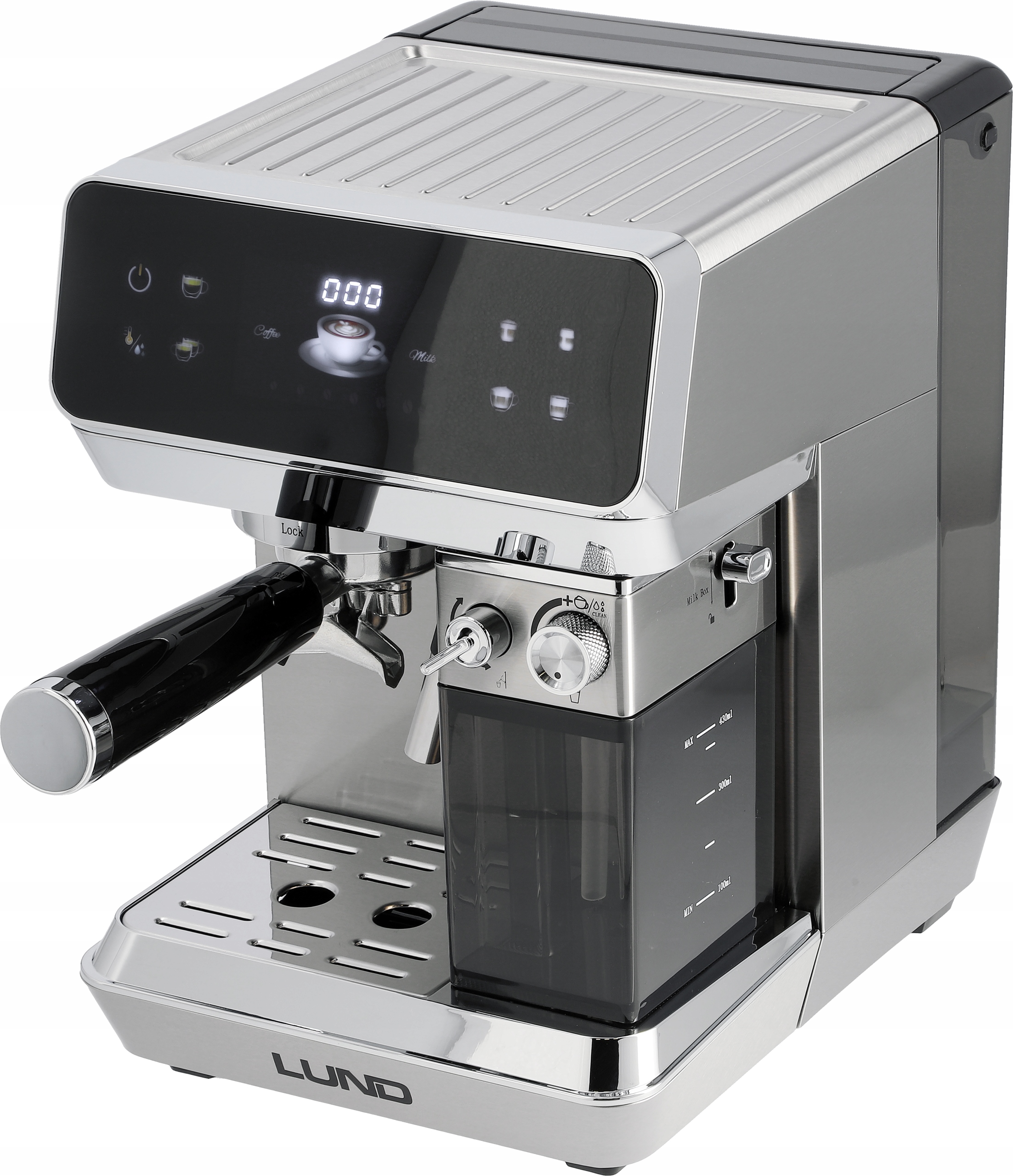 Kávovar Kolbový 20 bar Sáčky Ese 8 programov Lund 68503