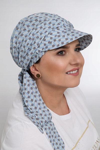 Chusta VERA z daszkiem bawełna - Turban - 1/20