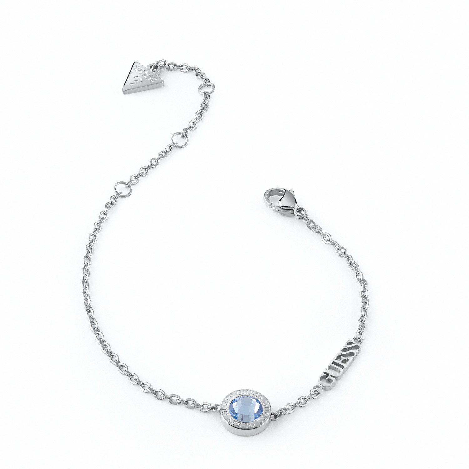 Dámský stříbrný náramek Guess s zirkon