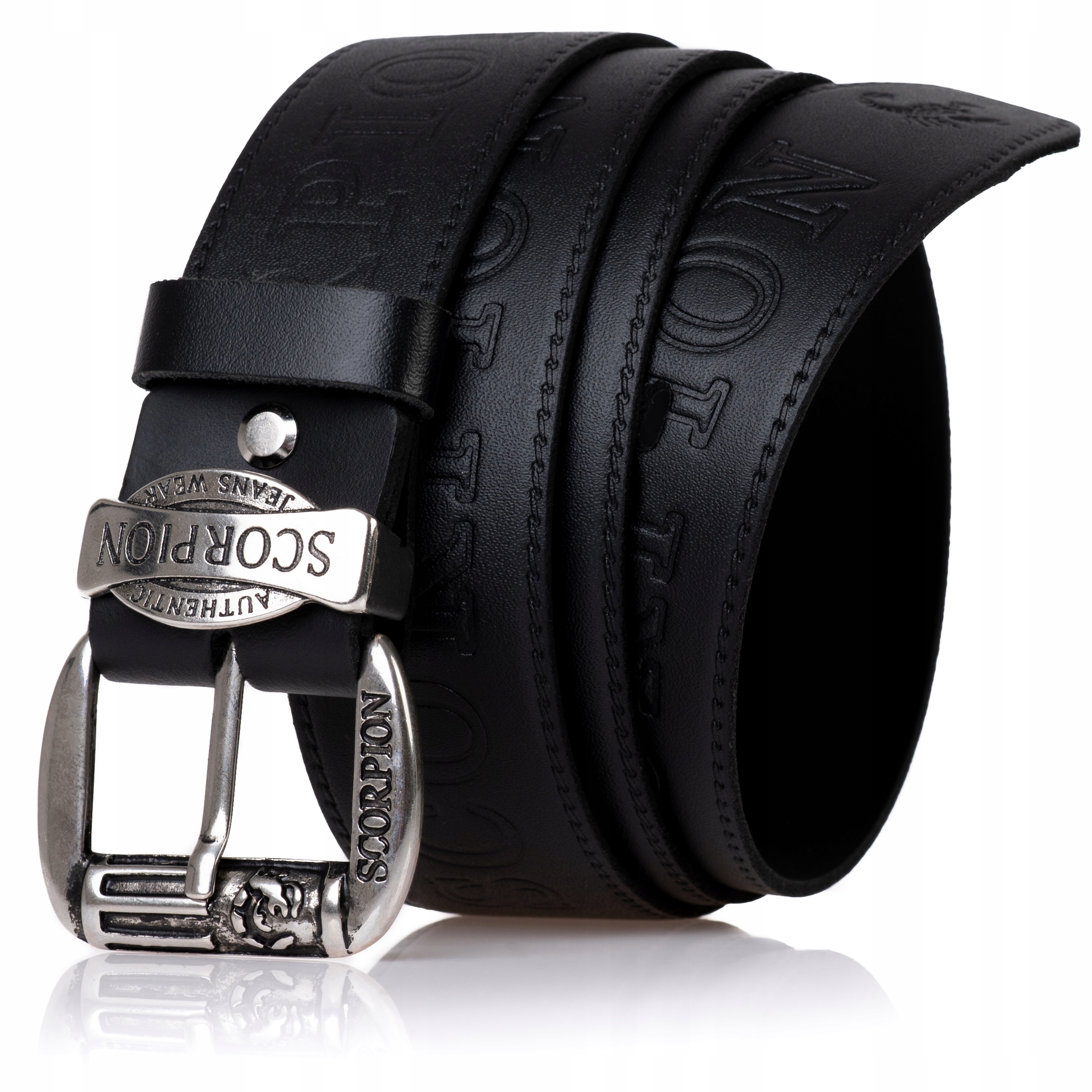 

Sepher Pasek skórzany Scorpion męski Czarny spodni