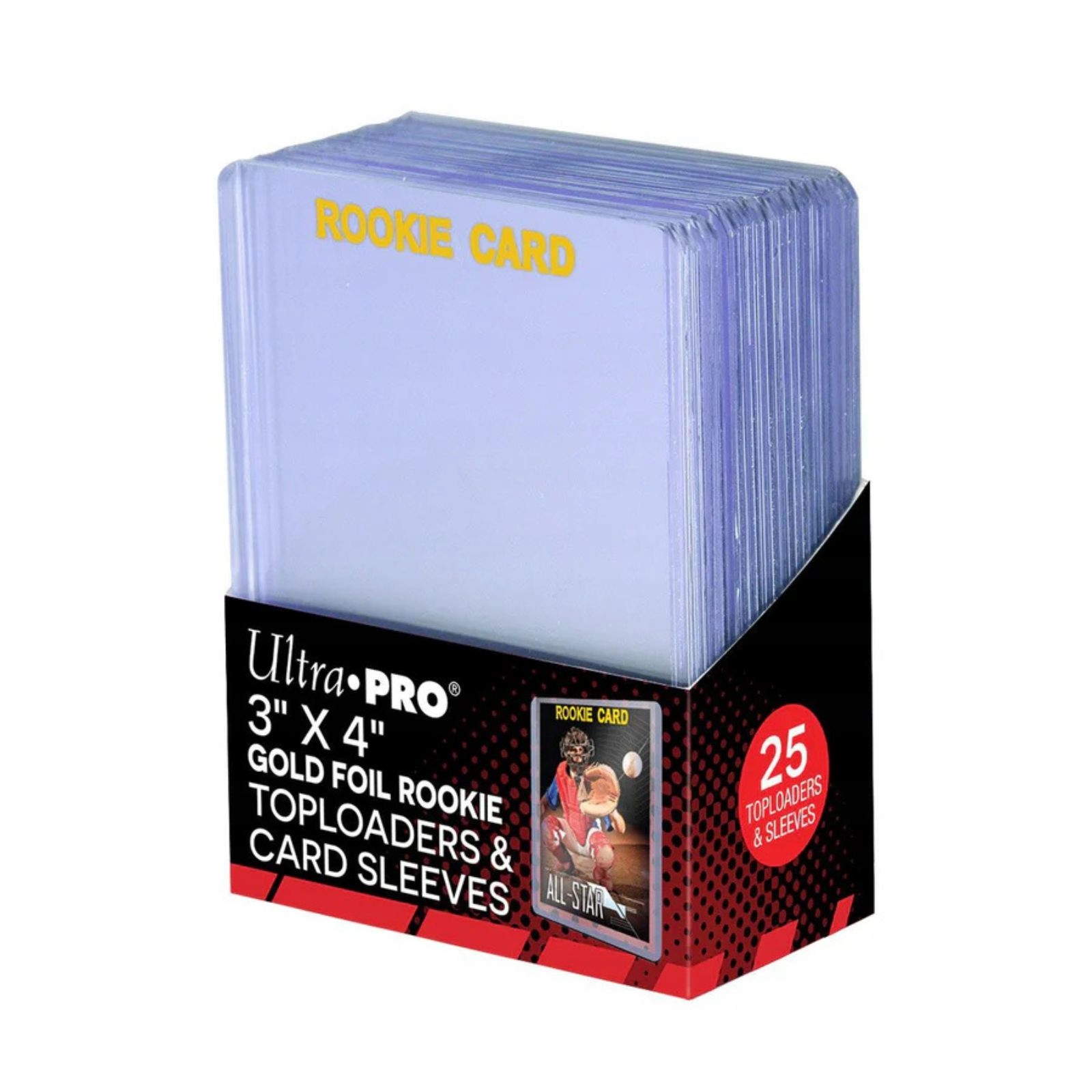 Toploader Ultra PRO 35PT 25 szt Rookie + koszulki TCG MTG Piłkarskich NBA