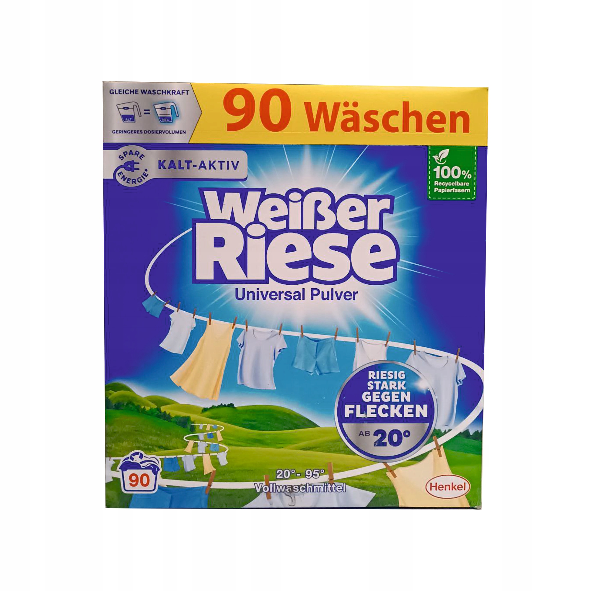 Levně Prací prášek WeiBer Riese Universal 90 praní 4,5kg De