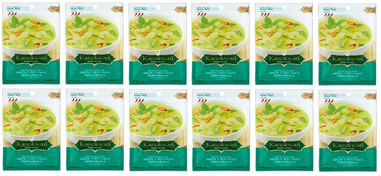 12x 50g Kanokwan pasta curry zielona Karton