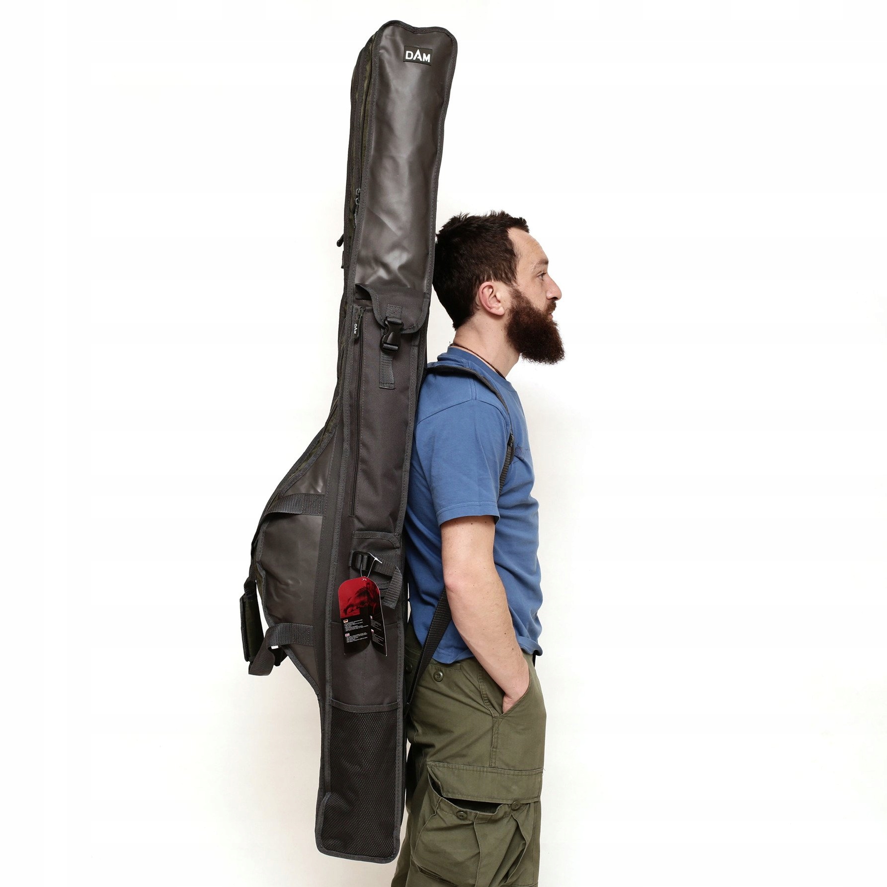 UNIWERSALNY DWUKOMOROWY POKROWIEC DAM 150x24x29cm Model 2 Compartment Rod Bag