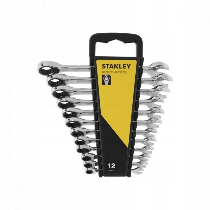 Zestaw kluczy plaskooczkowych Stanley 12 szt