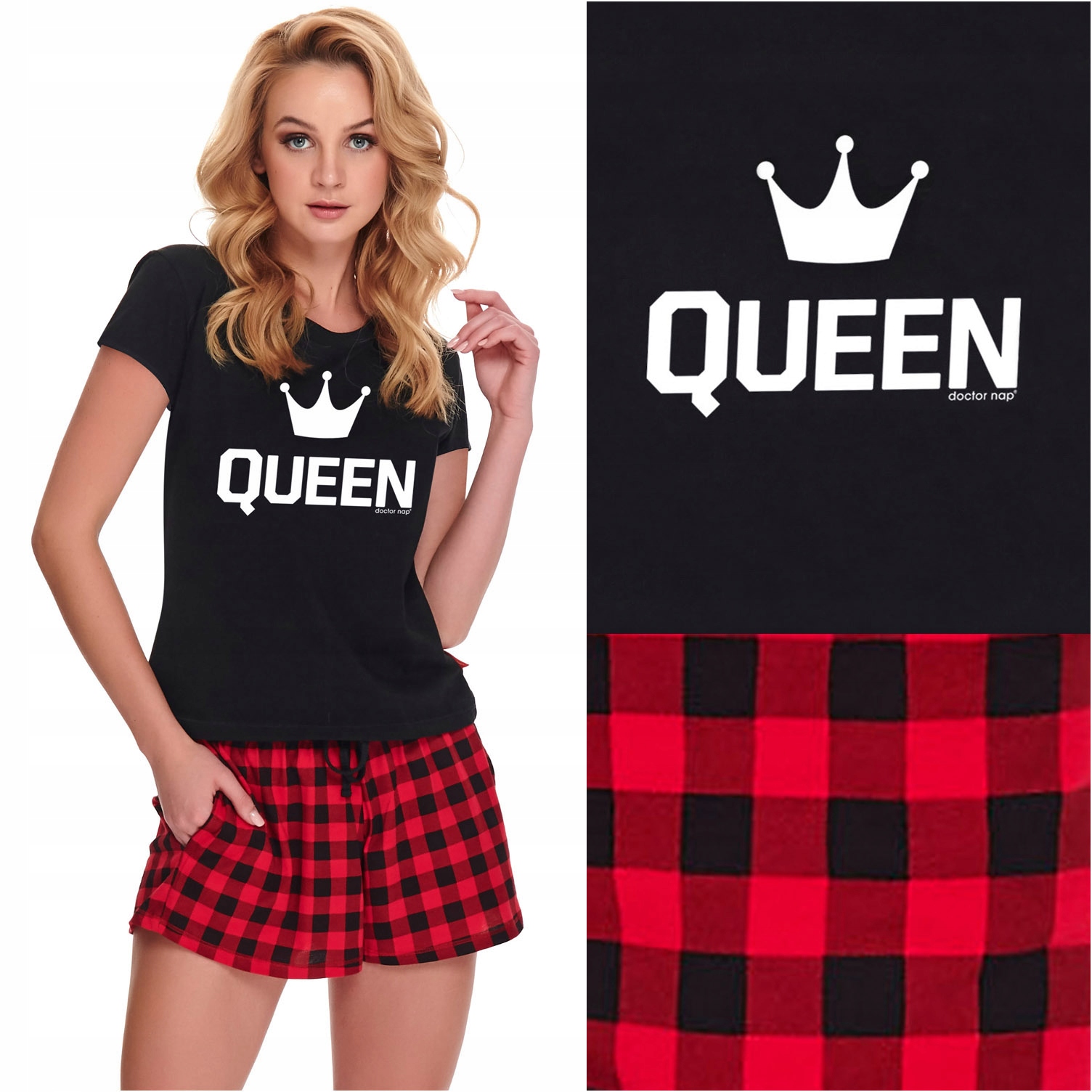 

Doctor Nap Queen 9943 piżama damska krótka S/36