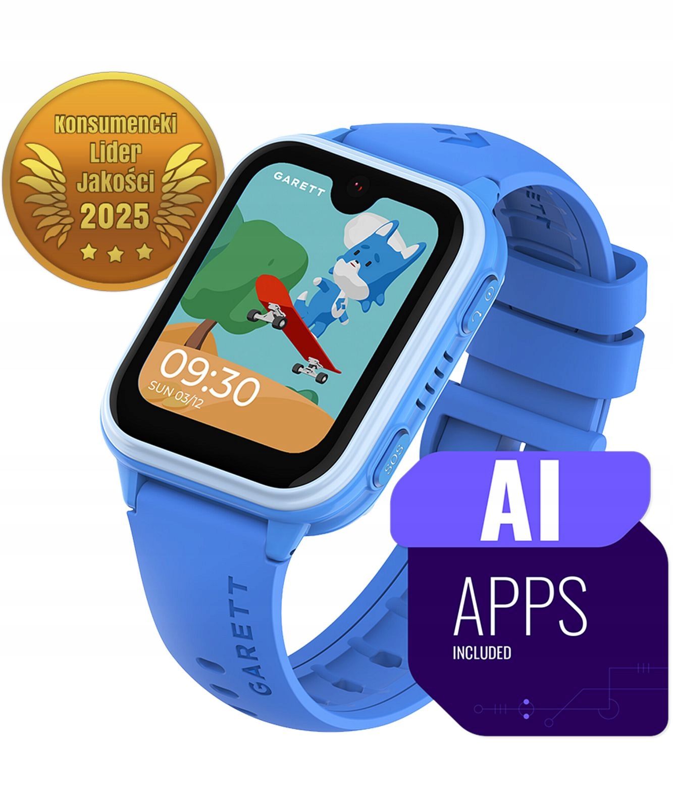 Chytré Hodinky Garett Kids Vibe Ai 4G Modré Garett-5904238487426