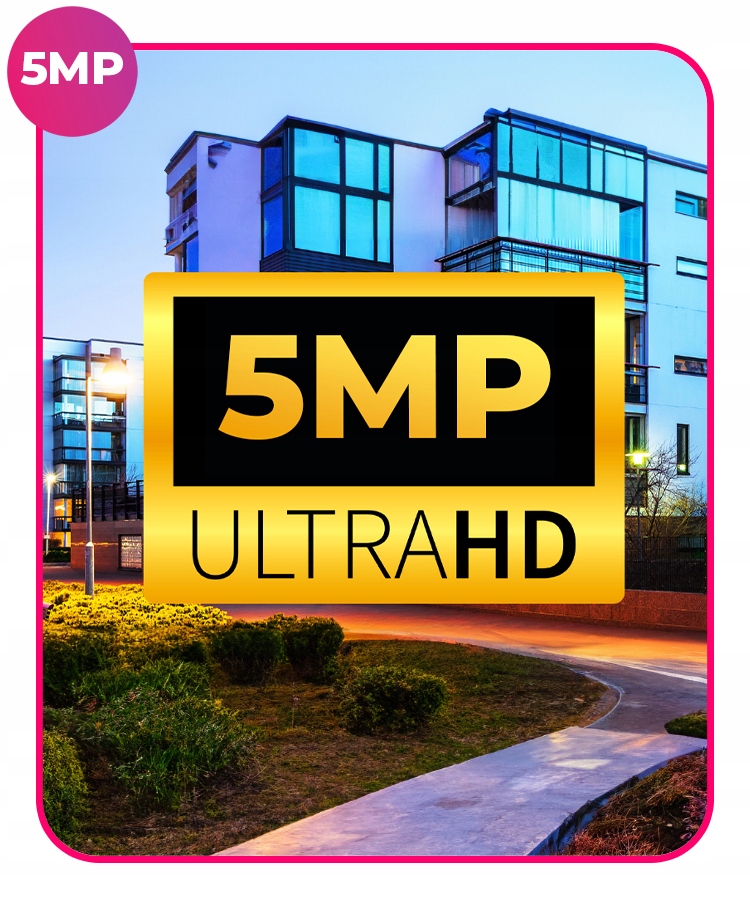 ZESTAW MONITORINGU Wi-Fi 5MP|8x Kamera zewnętrzna + Rejestrator WiFi + Dysk Marka Inna