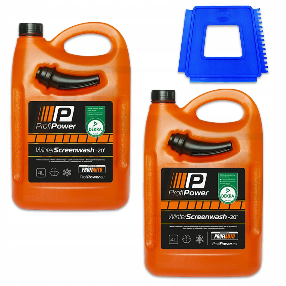 PŁYN ZIMOWY DO SPRYSKIWACZY 8L LEJEK SKROBACZKA K2